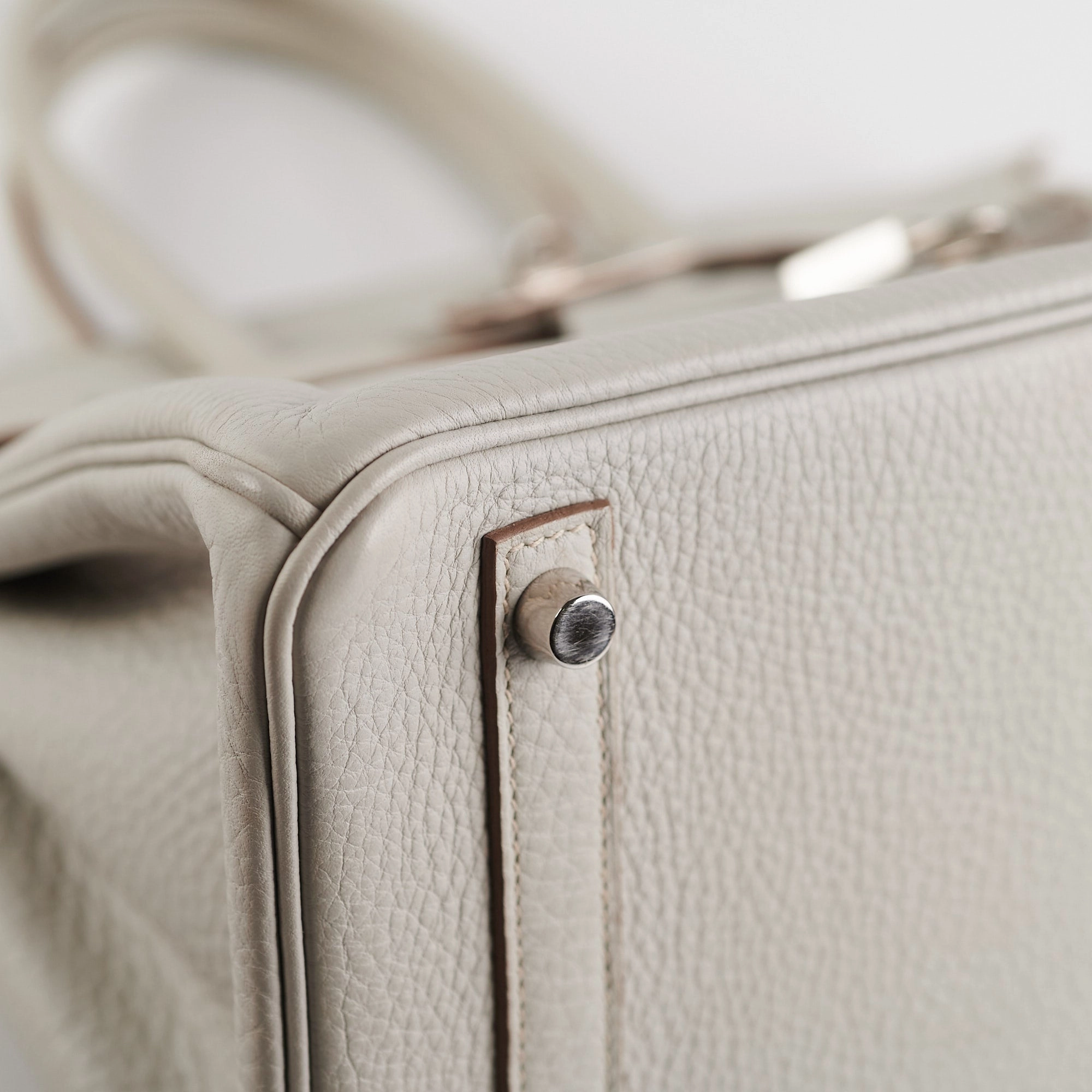 Hermes Birkin 30 Gris Perle Stamp P Square (2012)