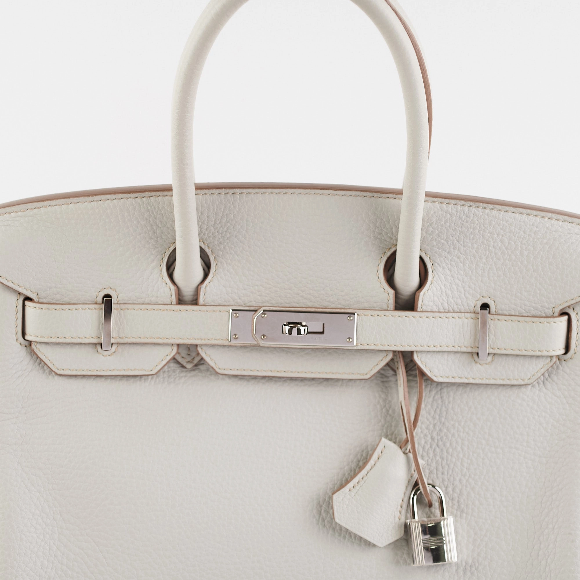 Hermes Birkin 30 Gris Perle Stamp P Square (2012)