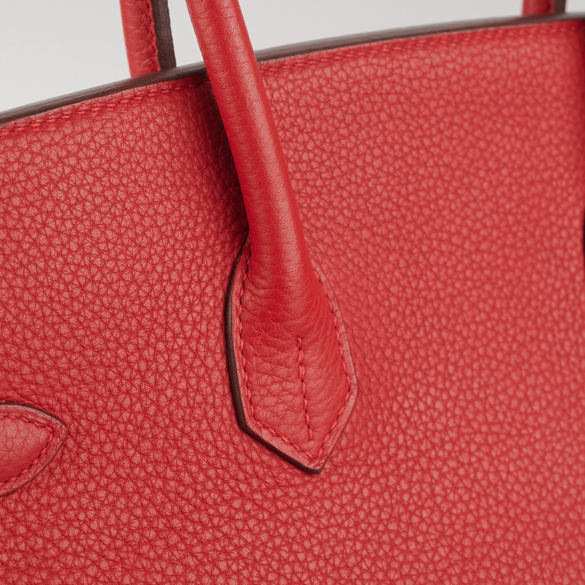 Hermes Birkin 35 Clemence Red - T Stamp