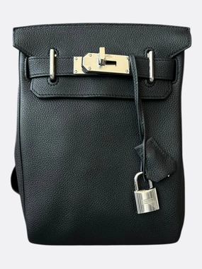 Hermes Black HAC A Dos PM Backpack