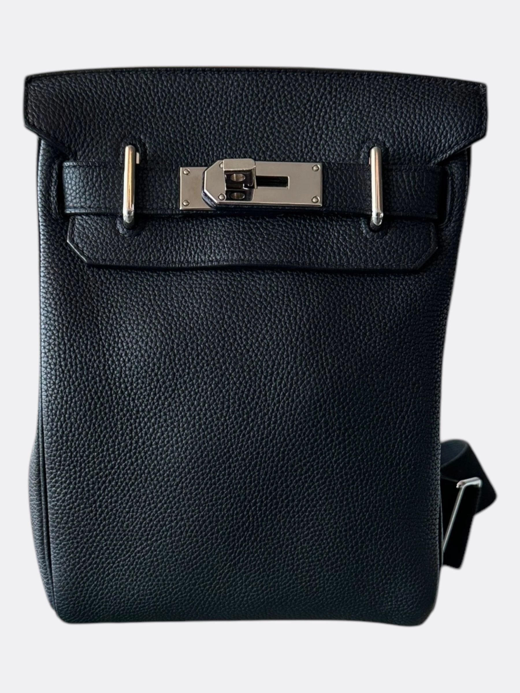 Hermes Black HAC A Dos PM Backpack