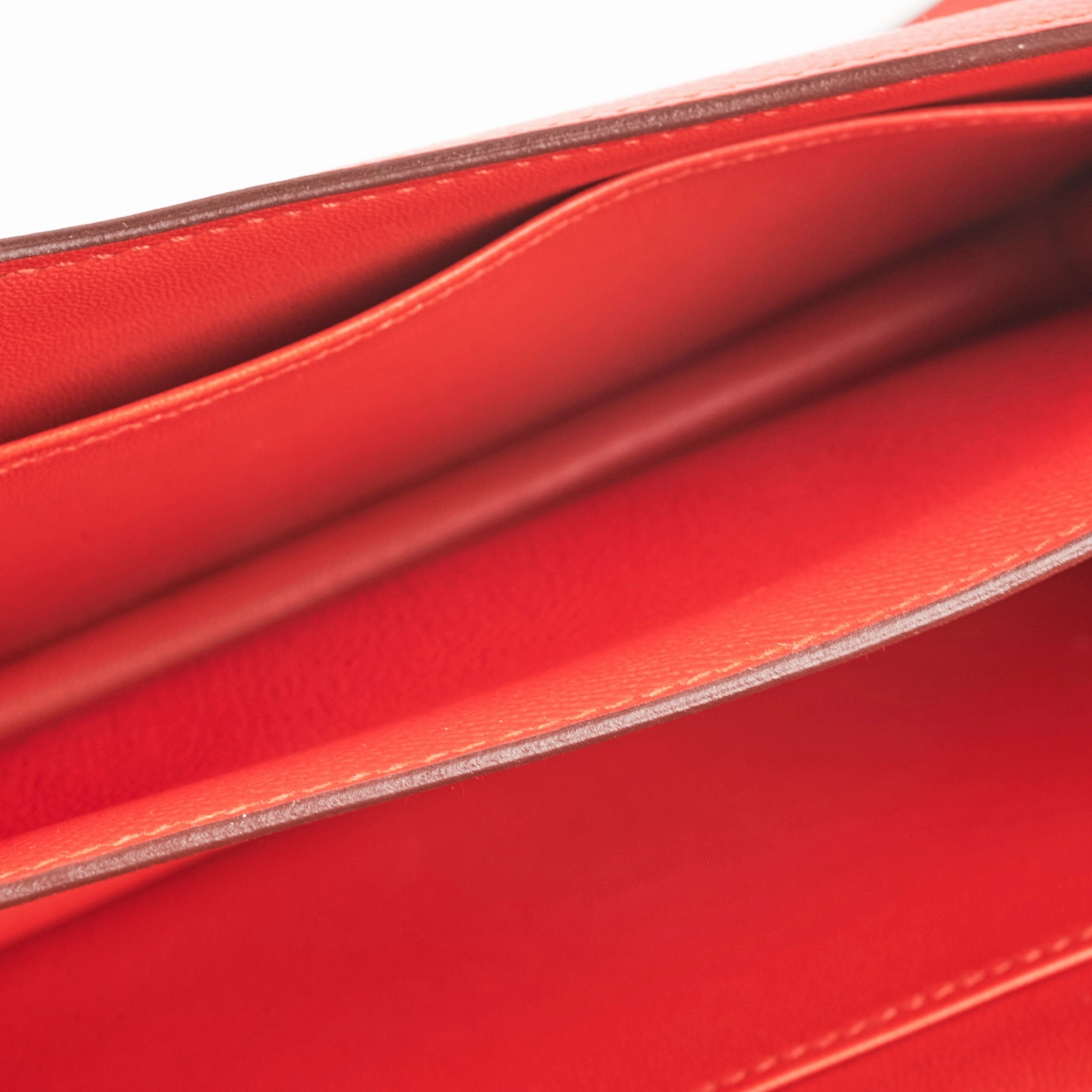 Hermes Constance 18 Epsom Rouge Casaque A Stamp