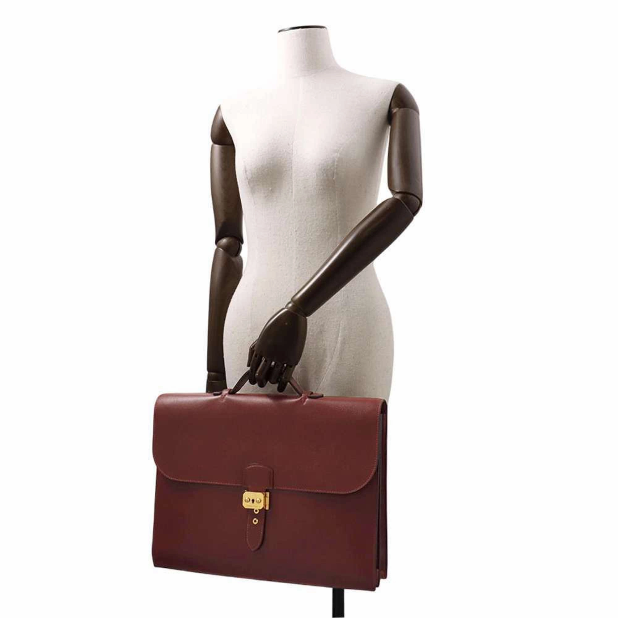 Hermes Courchevel Leather Handbag (Pre-Owned)