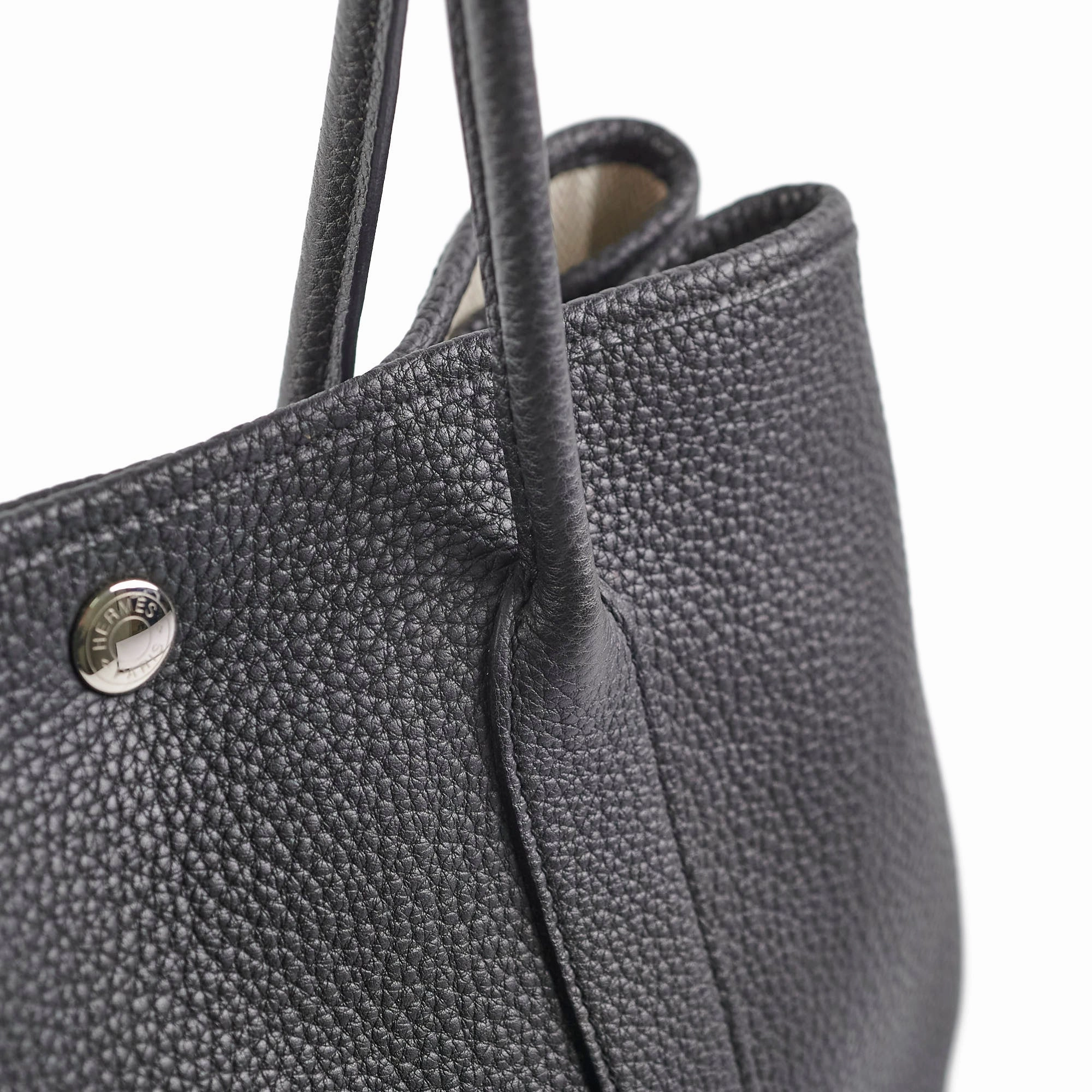Hermes Garden Party 30 Noir - Q Square Stamp