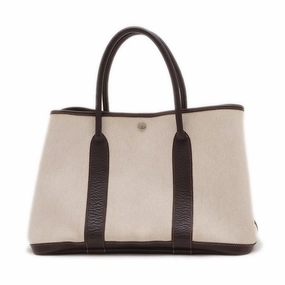 Hermes Marron Leather Tote Bag (Pre-Owned)