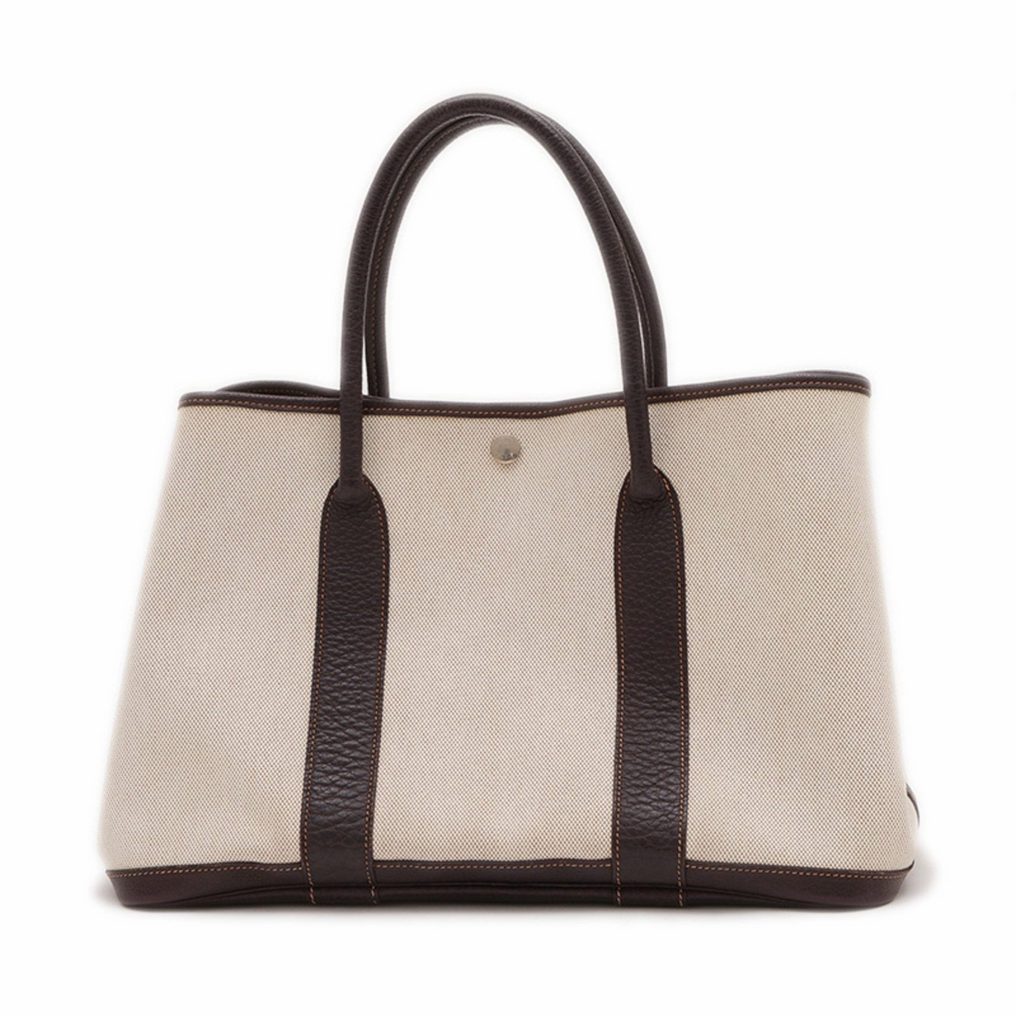 Hermes Marron Leather Tote Bag (Pre-Owned)