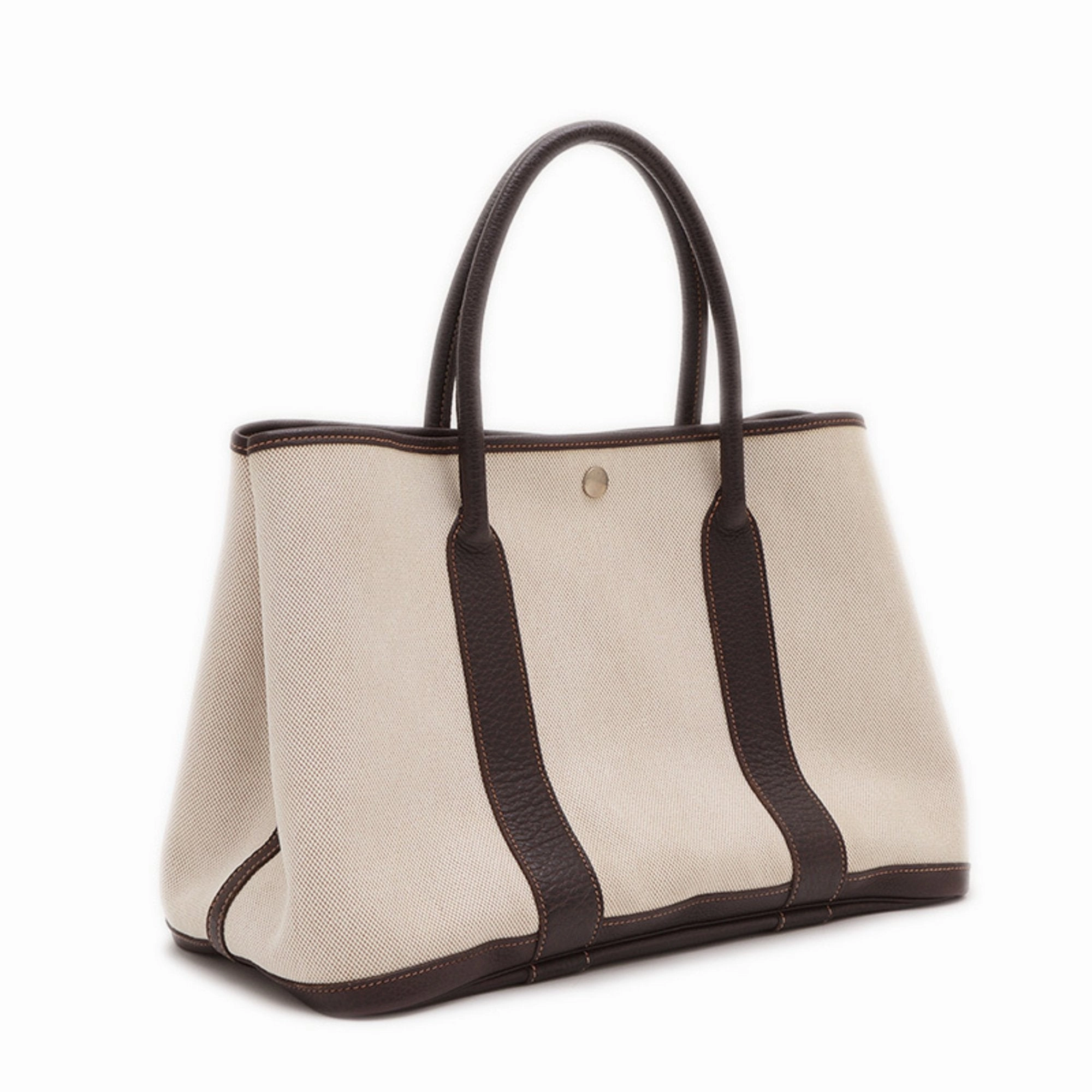 Hermes Marron Leather Tote Bag (Pre-Owned)