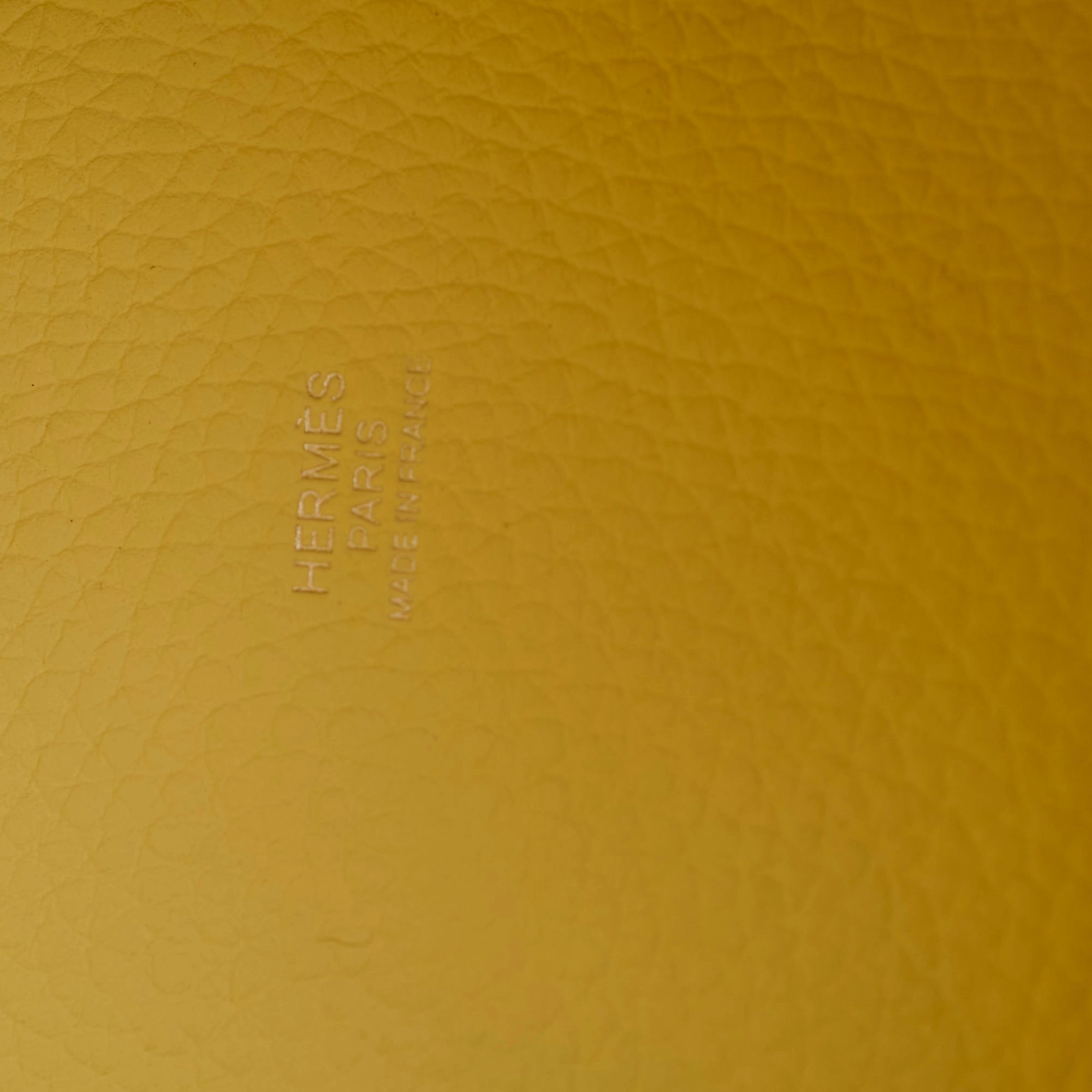 Hermes Mini Picotin 18 Jaune Milton W Stamp 2024