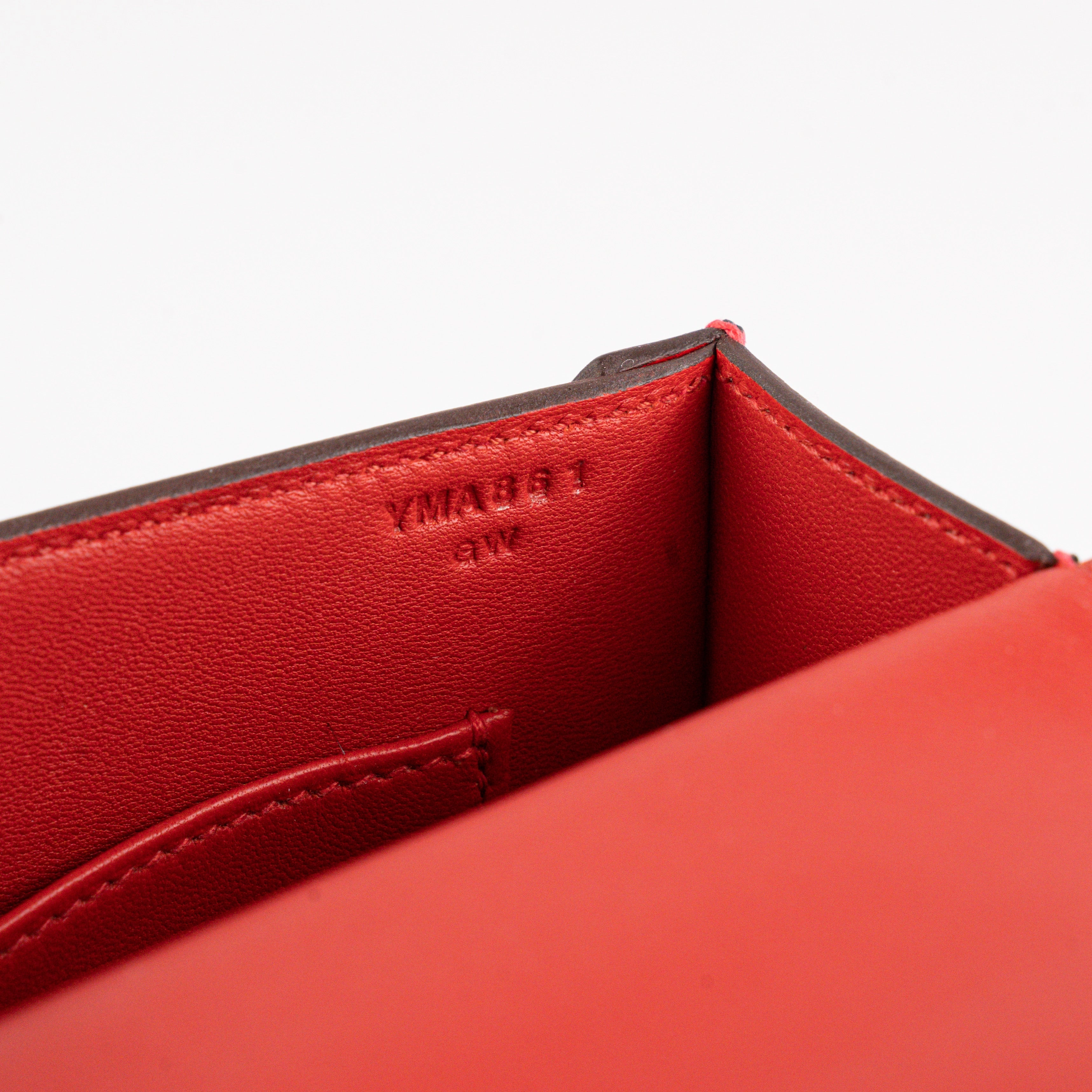 Hermes Mini Verrou Chainr Bag Red/Rose Mexico Y Stamp