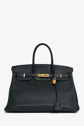 Herms 2012 Black Togo Leather Birkin 35
