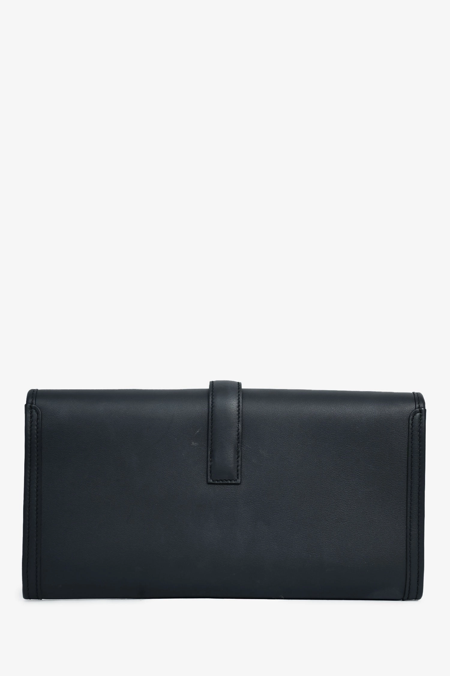 Herms 2016 Black Swift Leather Jige 29 Clutch