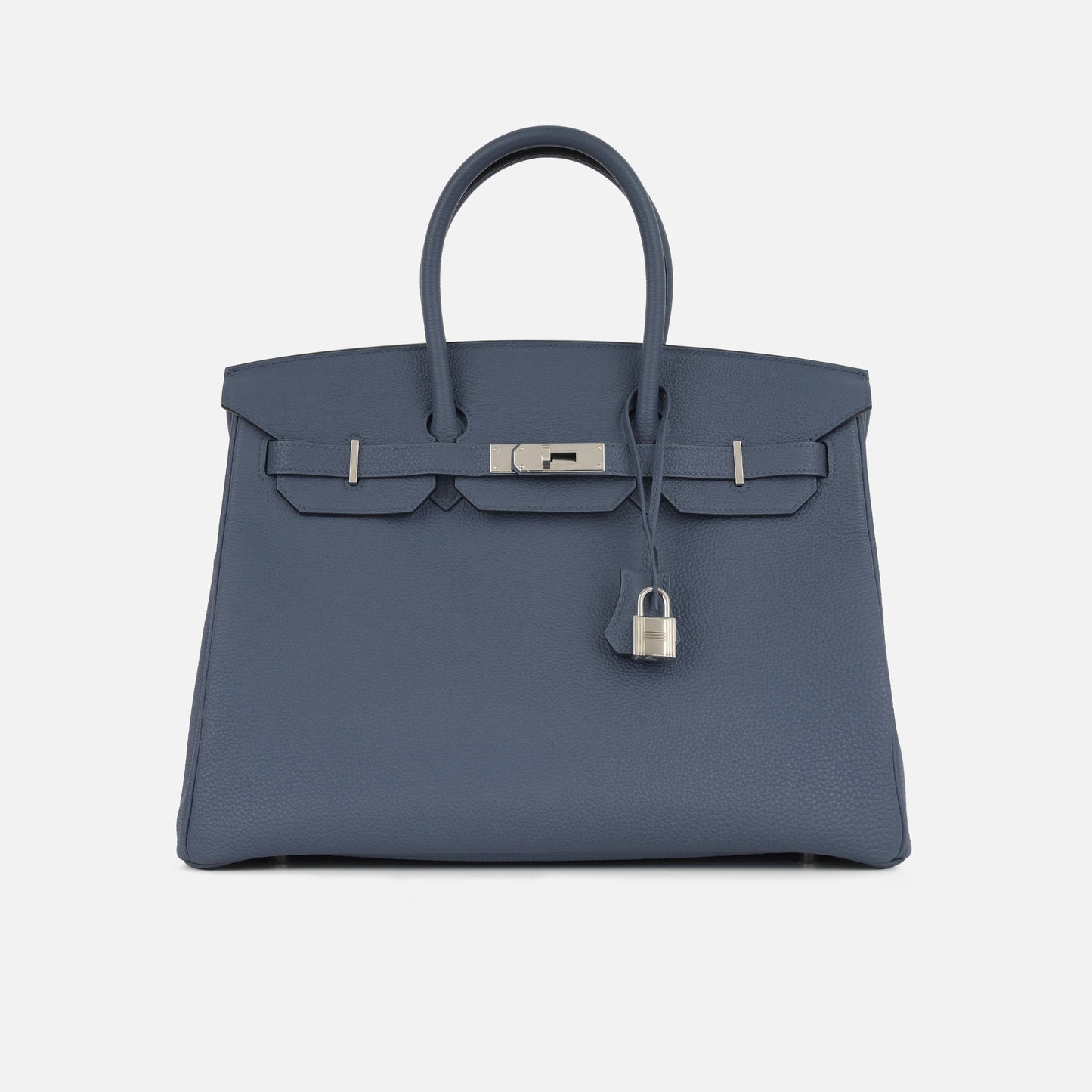 Herms - Birkin 35 - Bleu Brighton Togo PHW - Pre-Loved - 2018