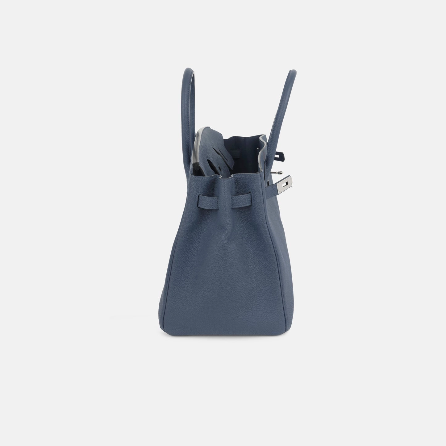 Herms - Birkin 35 - Bleu Brighton Togo PHW - Pre-Loved - 2018