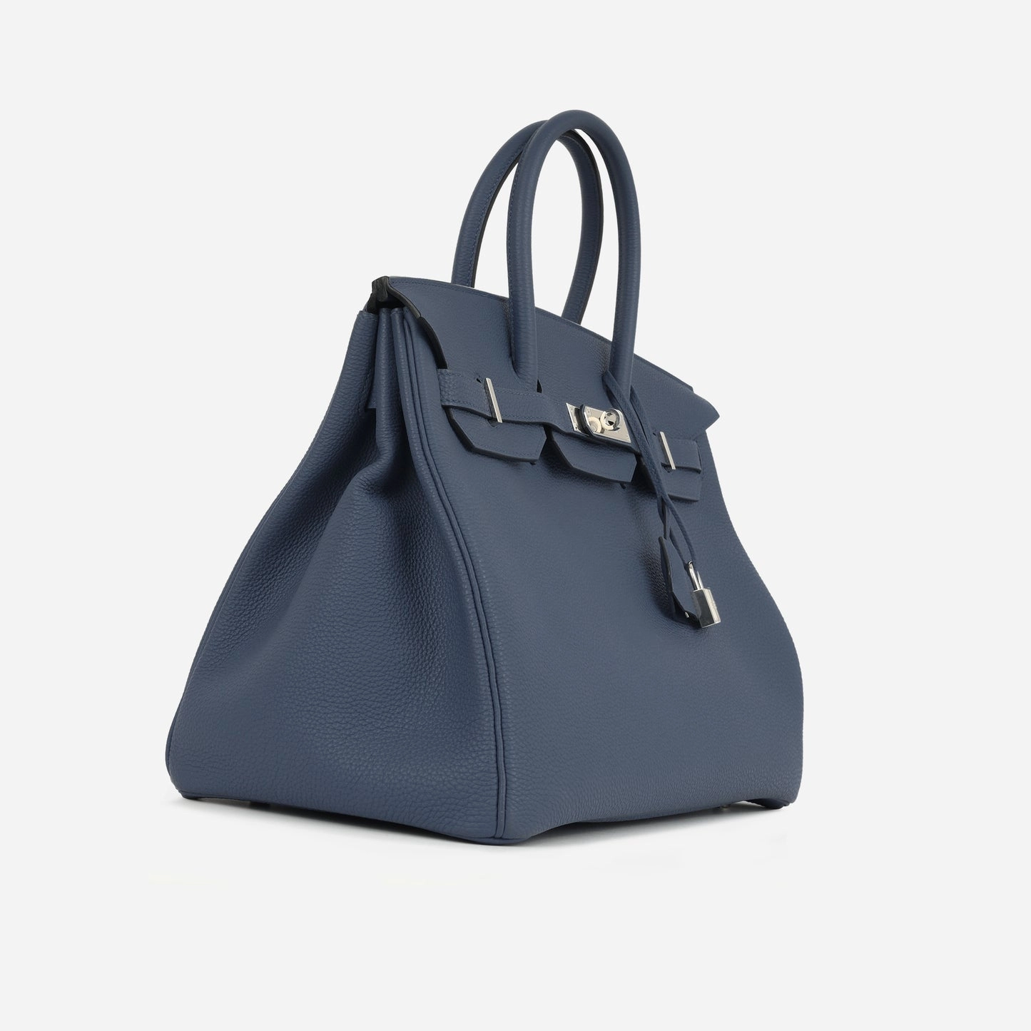 Herms - Birkin 35 - Bleu Brighton Togo PHW - Pre-Loved - 2018