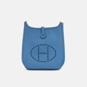 Herms - Evelyne TPM - Blue Mykonos PHW - Pre-Loved - 2019
