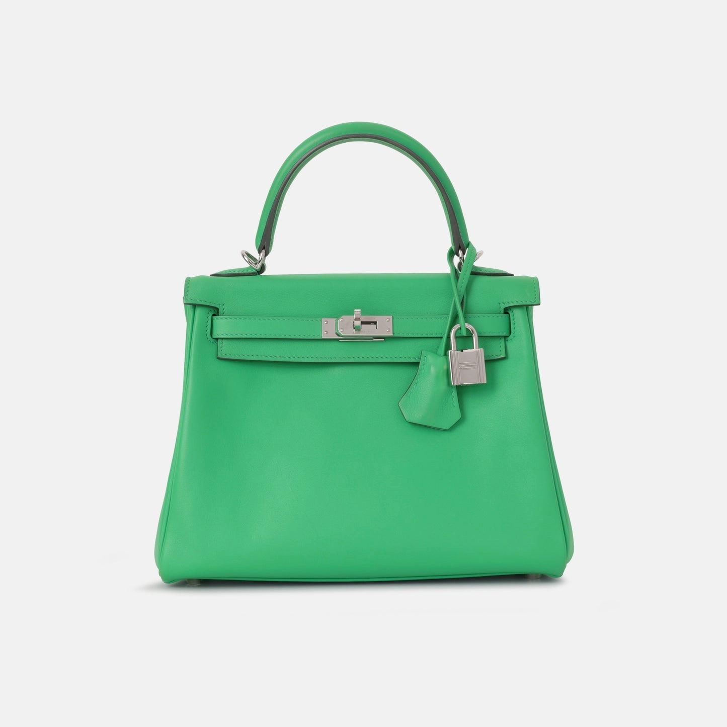 Herms - Kelly 25 - Menthe Swift PHW - Pre-Loved - 2022