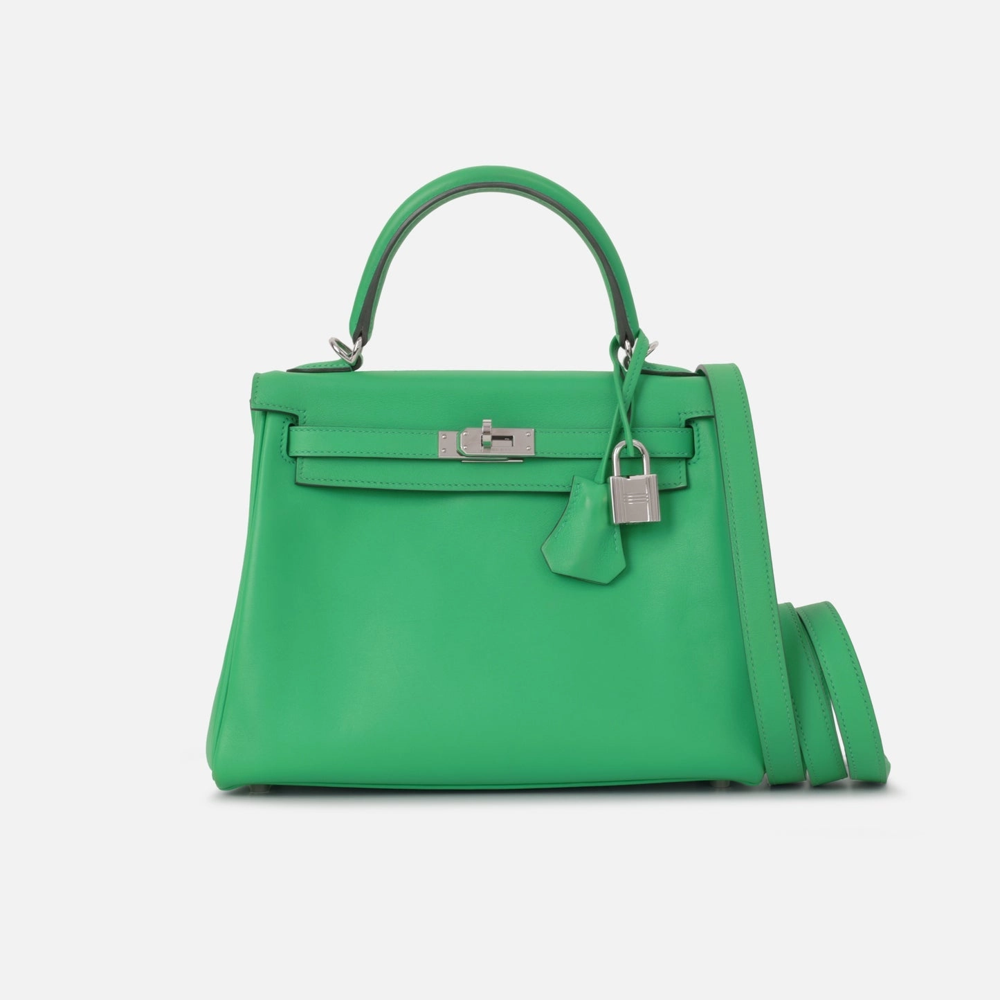 Herms - Kelly 25 - Menthe Swift PHW - Pre-Loved - 2022