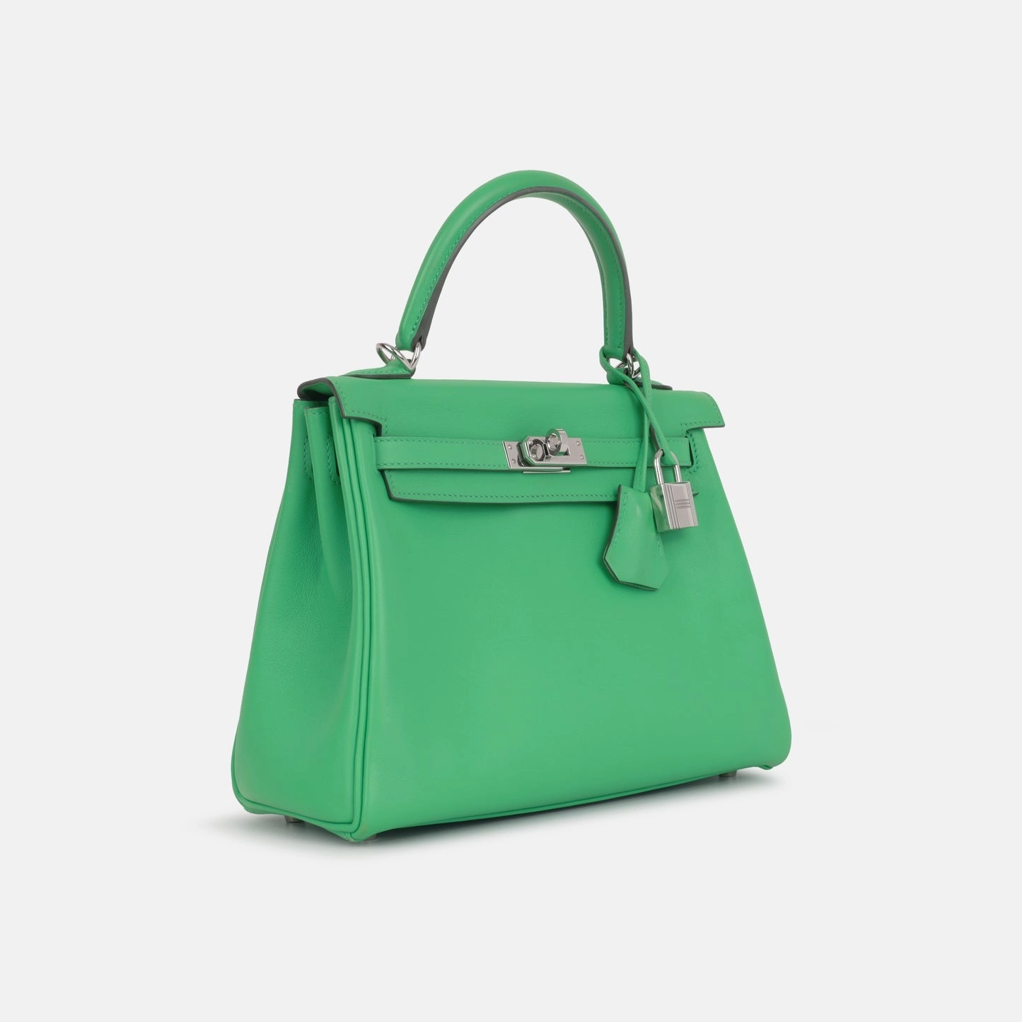 Herms - Kelly 25 - Menthe Swift PHW - Pre-Loved - 2022
