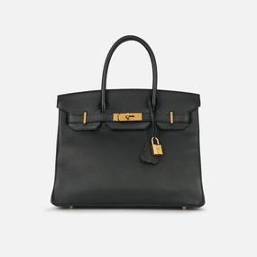 Herms Birkin 30 Noir Epsom GHW