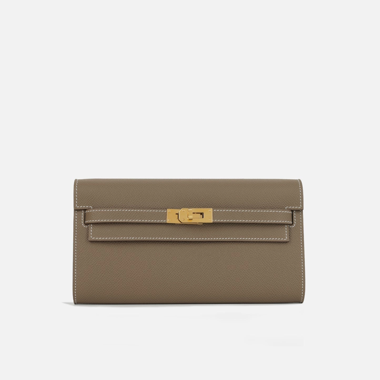 Herms Herms - Kelly To Go Wallet - Etoupe Epsom GHW - 2025 - Brand New