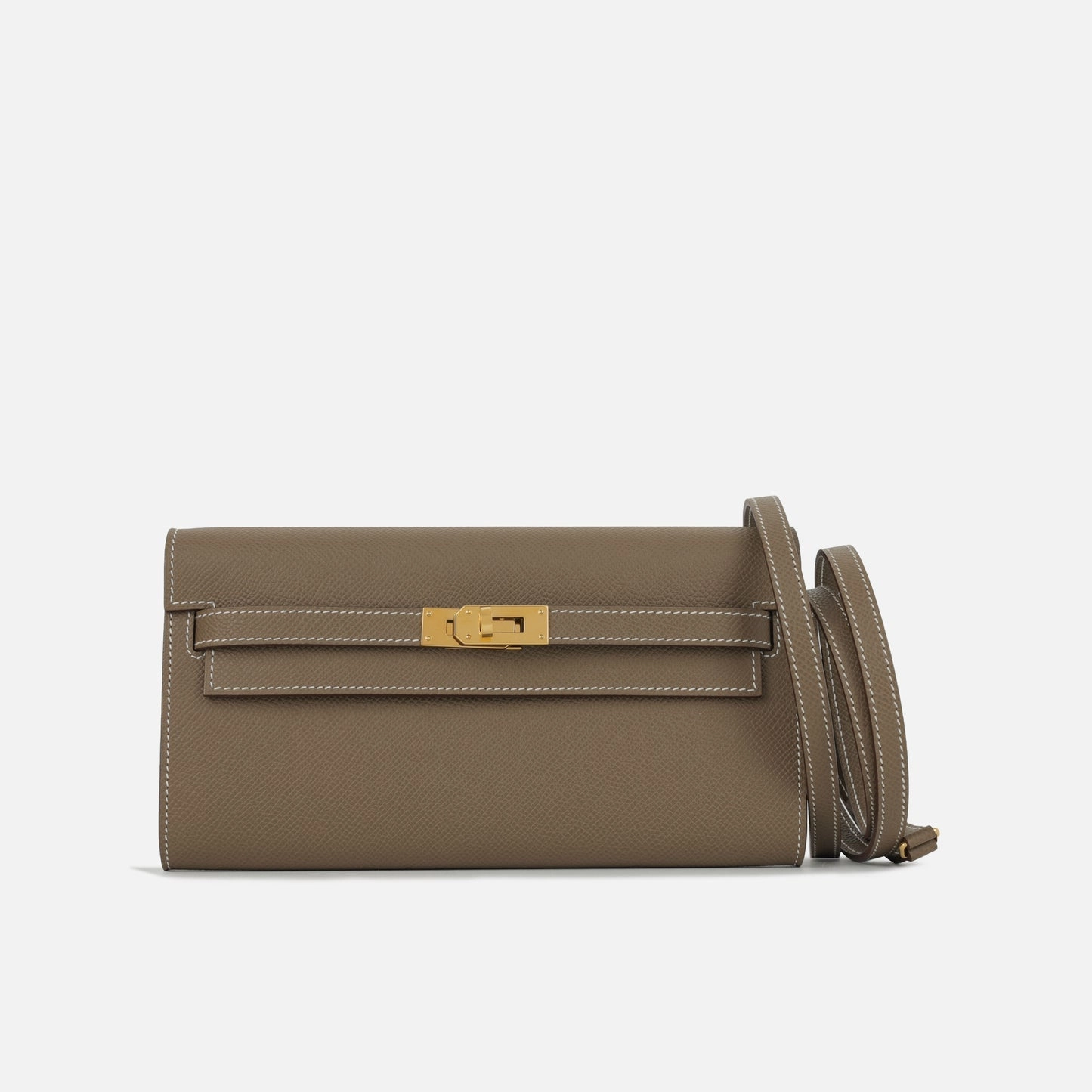 Herms Herms - Kelly To Go Wallet - Etoupe Epsom GHW - 2025 - Brand New