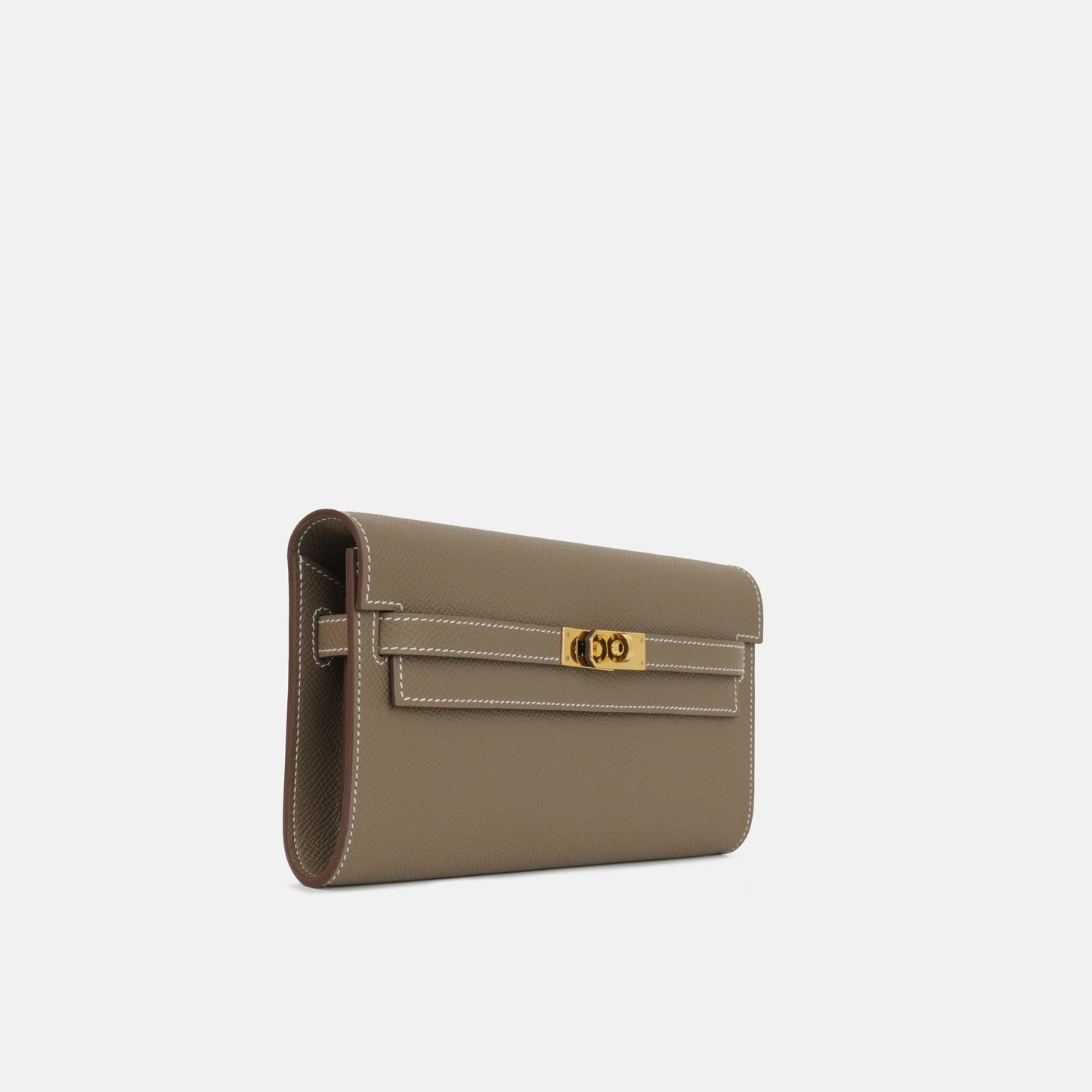 Herms Herms - Kelly To Go Wallet - Etoupe Epsom GHW - 2025 - Brand New