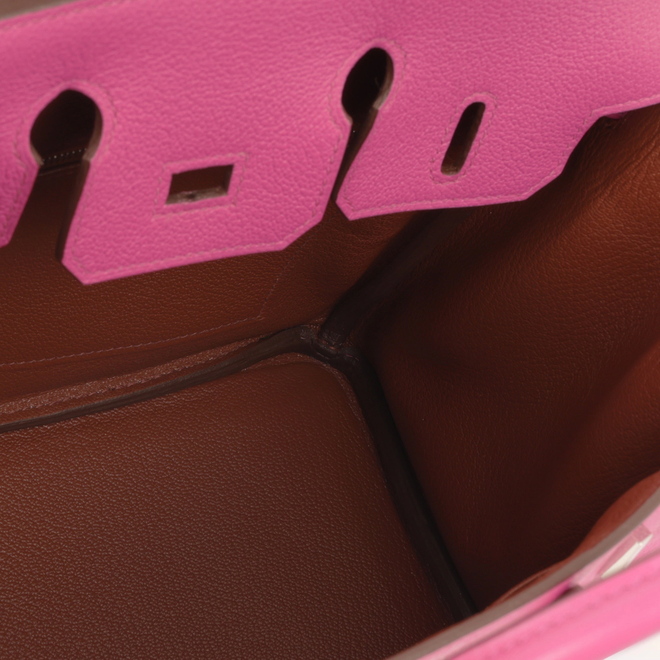 Herms Herms Birkin 25 Verso - Magnolia / Sienne