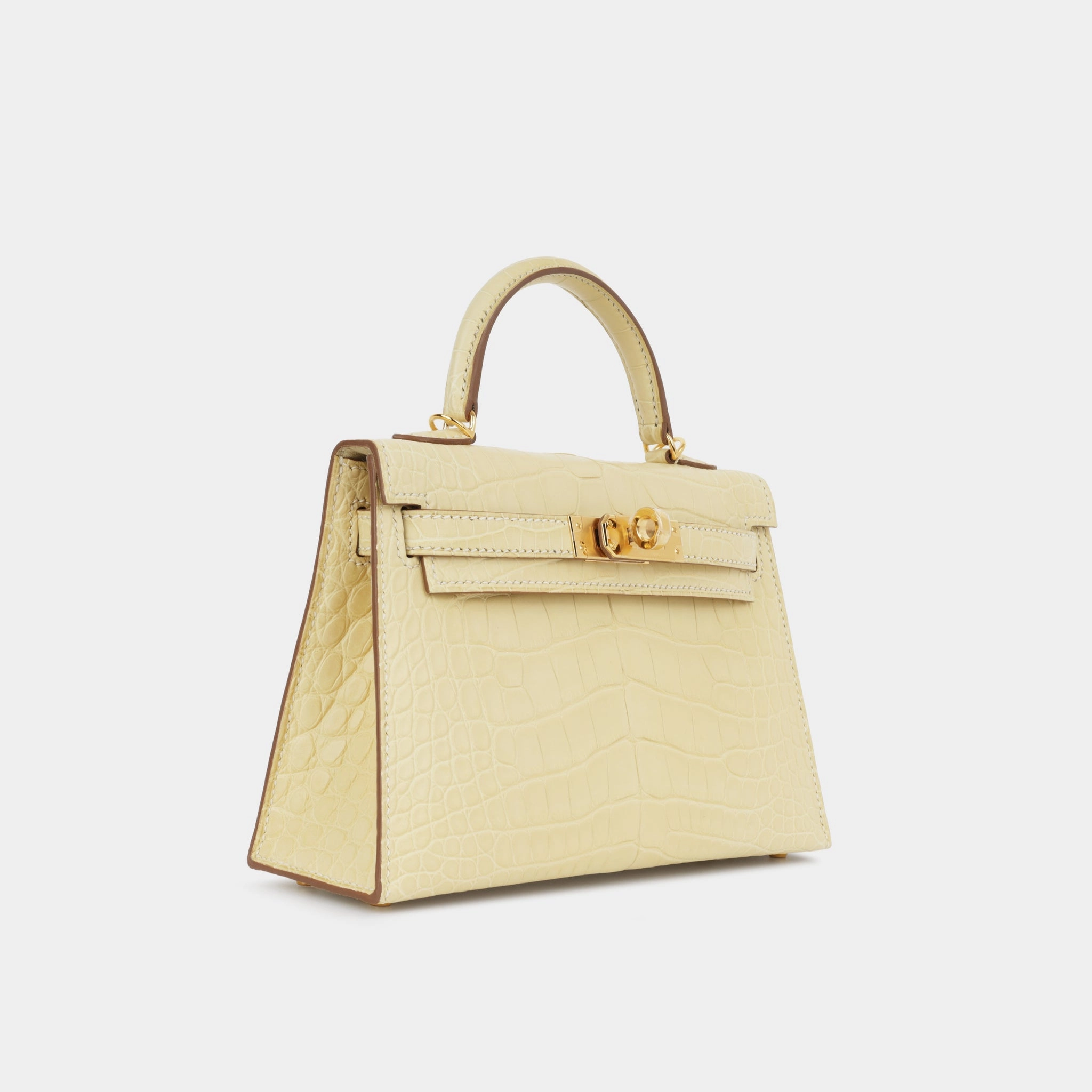 Herms Mini Kelly - Vanille Mate (NWT)