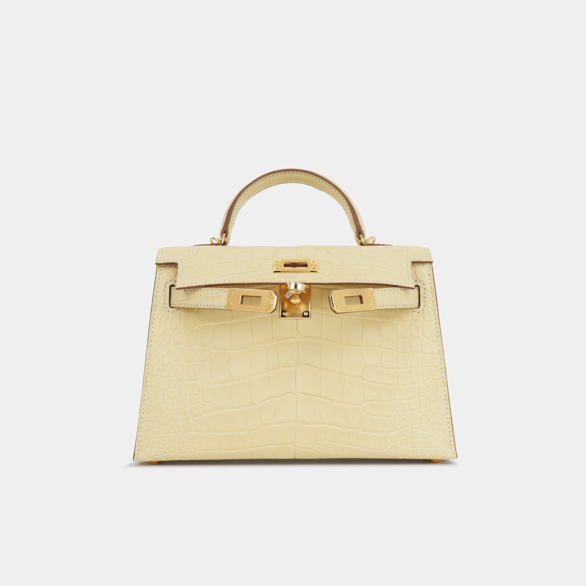 Herms Mini Kelly - Vanille Mate (NWT)