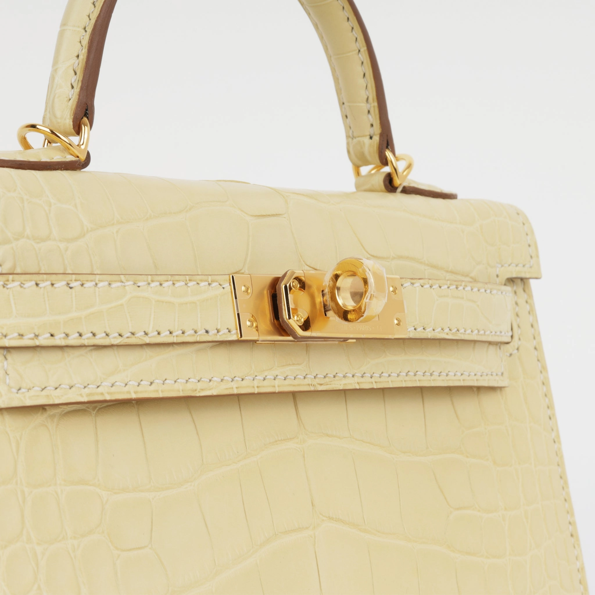 Herms Mini Kelly - Vanille Mate (NWT)