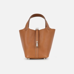 Herms Picotin 18 - Fauve Barenia