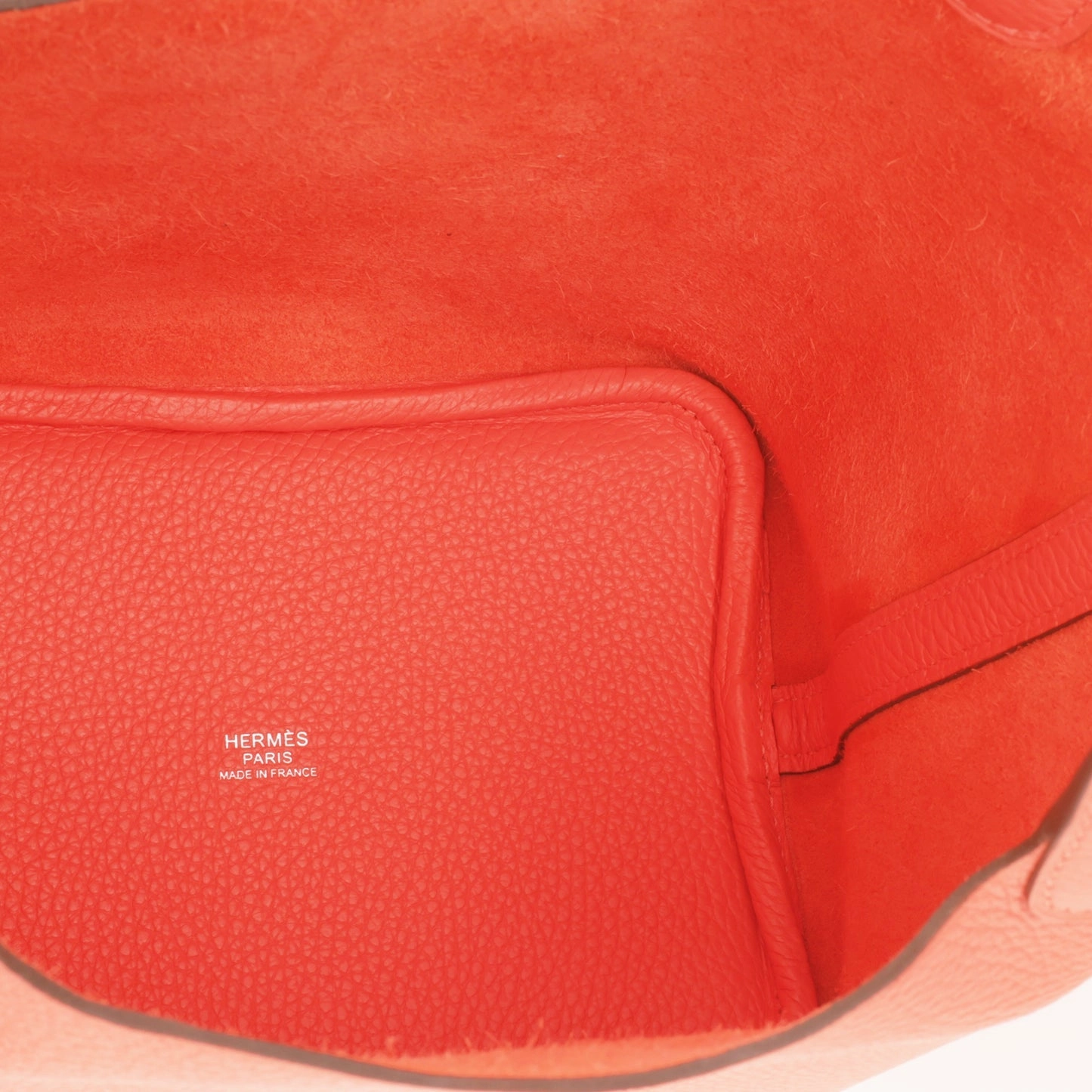 Herms Picotin 18 Orange Field Clemence PHW (NWT)
