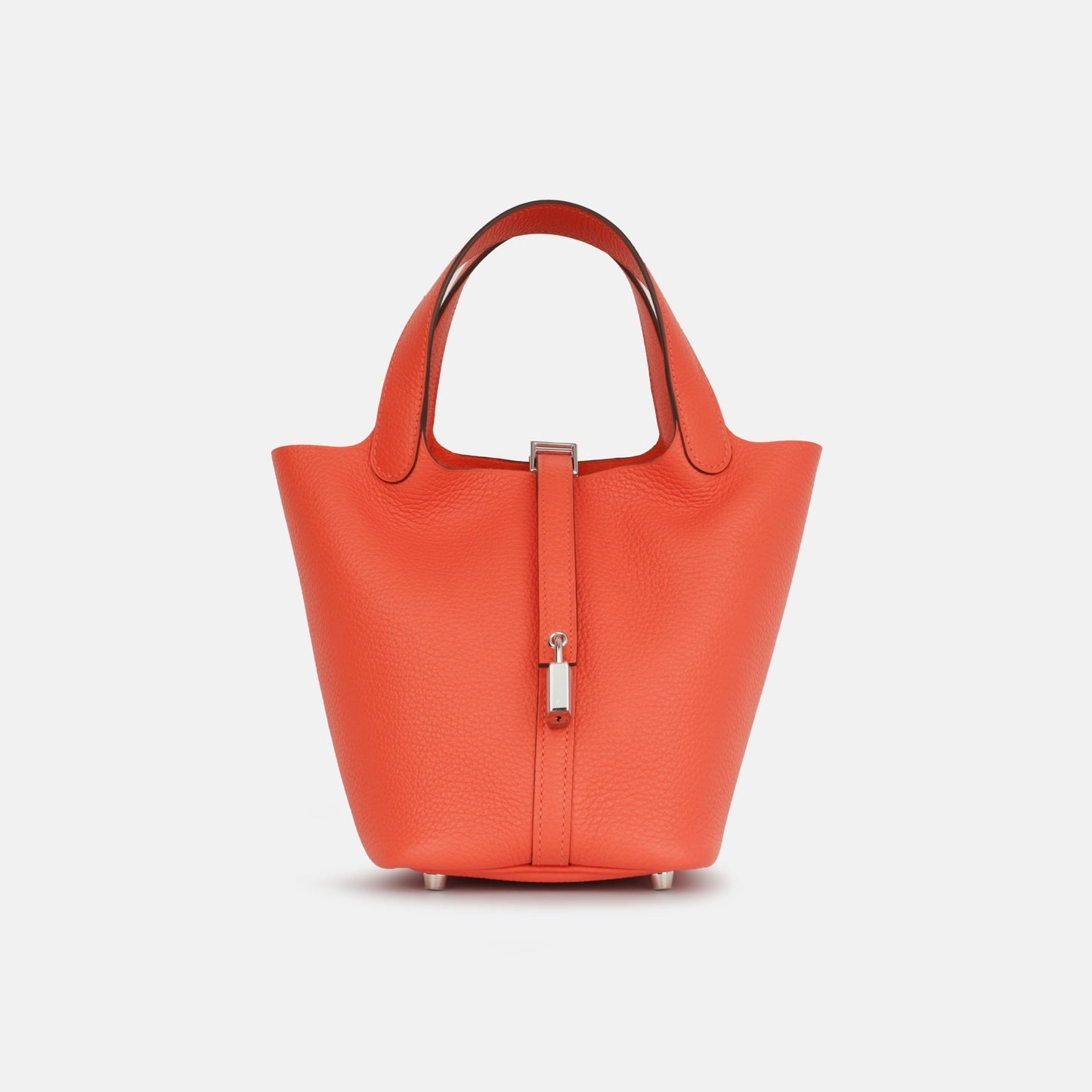 Herms Picotin 18 Orange Field Clemence PHW (NWT)