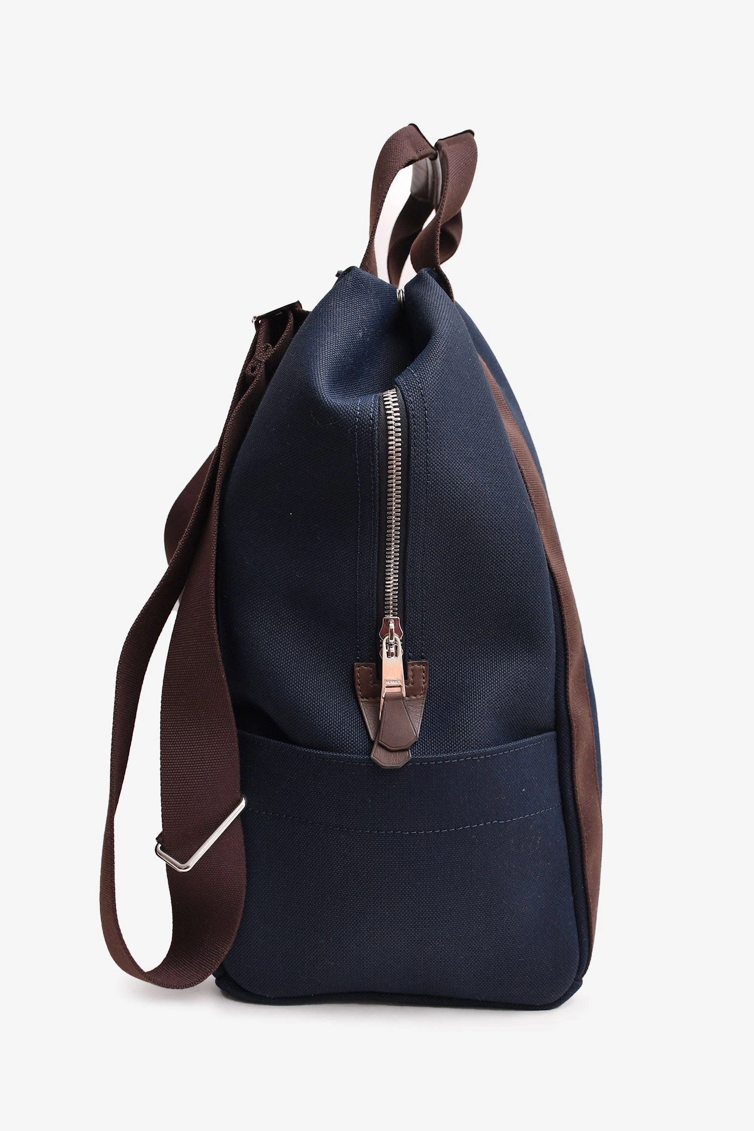 Herms Selleir 2023 Navy Canvas Groom School Backpack