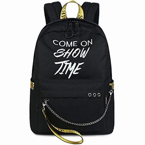 Hey Yoo HY670 Luminous Casual Laptop School Backpack School Bag Travel Backpack for Girls (Black with Yellow)