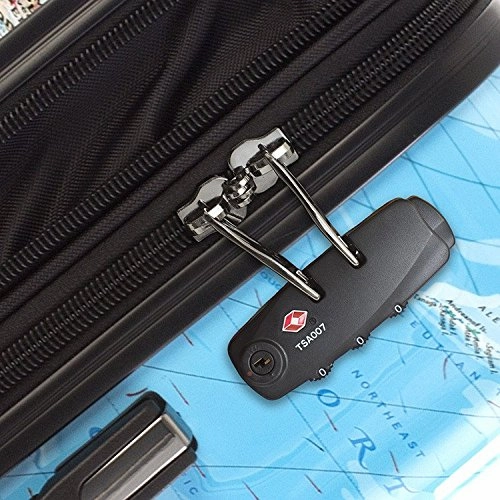 Heys America Journey 2G Maps 3pc Hardside Fashion Spinner Set (Multicolor)
