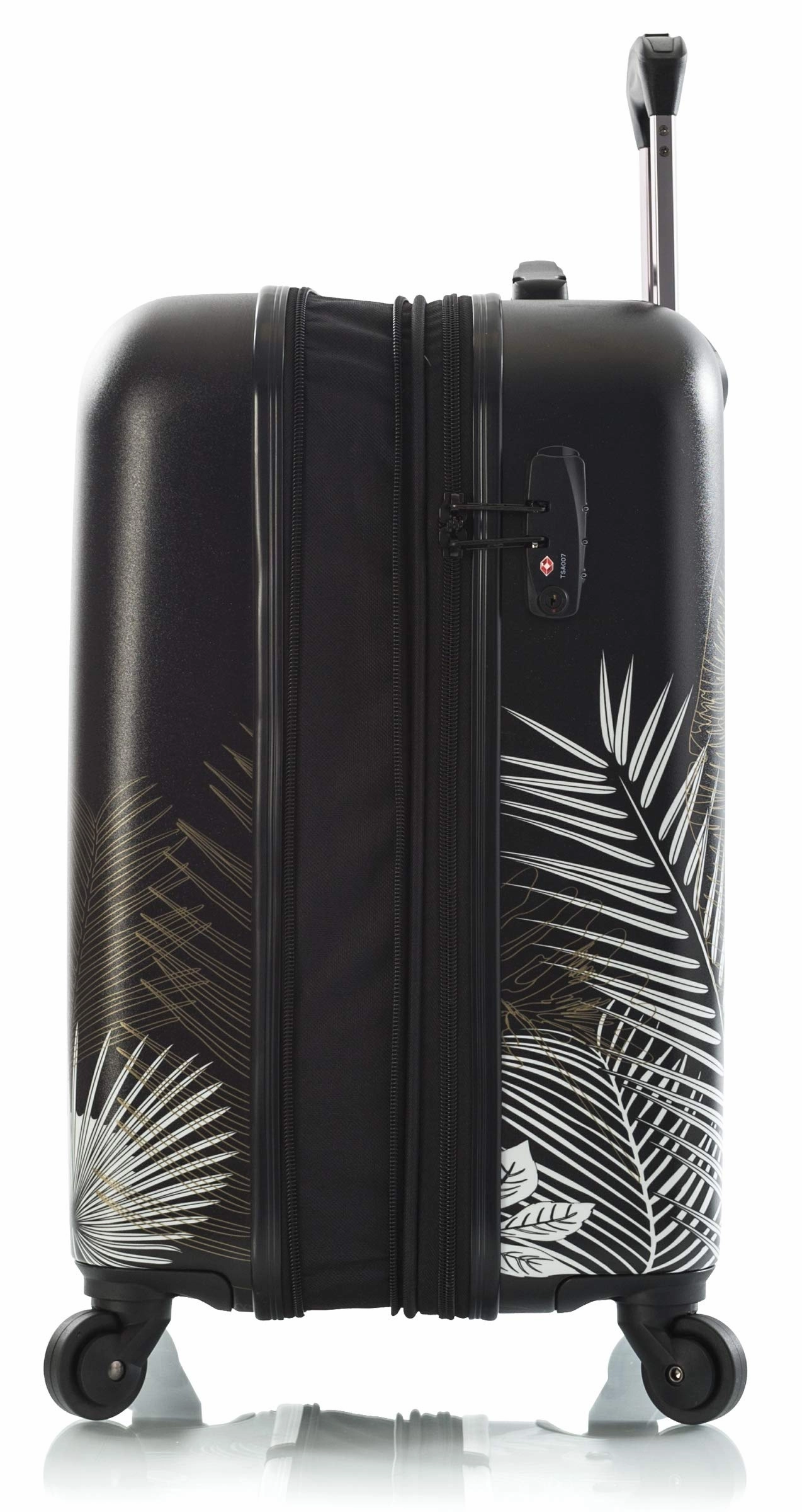Heys America Oasis Fashion 21" Carry-on Spinner Luggage With TSA Lock (Black/Gold)