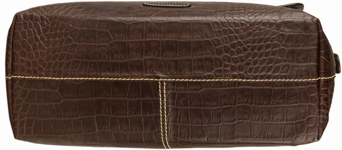 Hidesign Women's Leather Laptop Briefcase Work Bag Brown