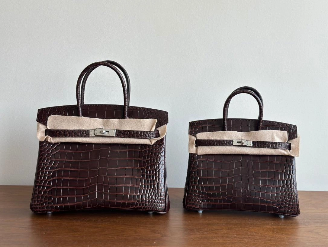 High-end Luxury Classic Togo Leather Bag with Silver-Tone Hardware and Crocodile Pattern  A Must-Have Designer Bag, Perfect Gift for Her