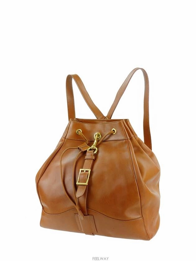 Horsebit Vintage Leather Backpack