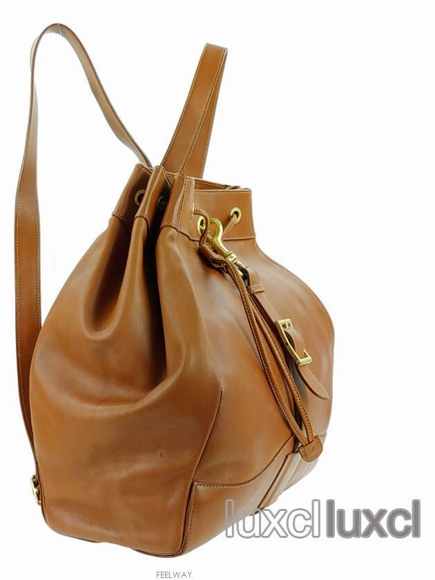Horsebit Vintage Leather Backpack