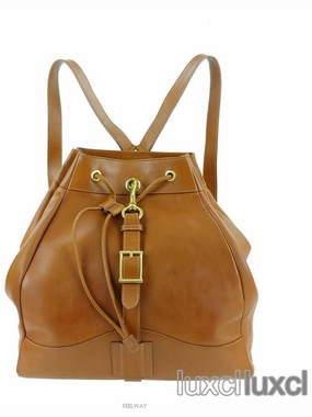 Horsebit Vintage Leather Backpack