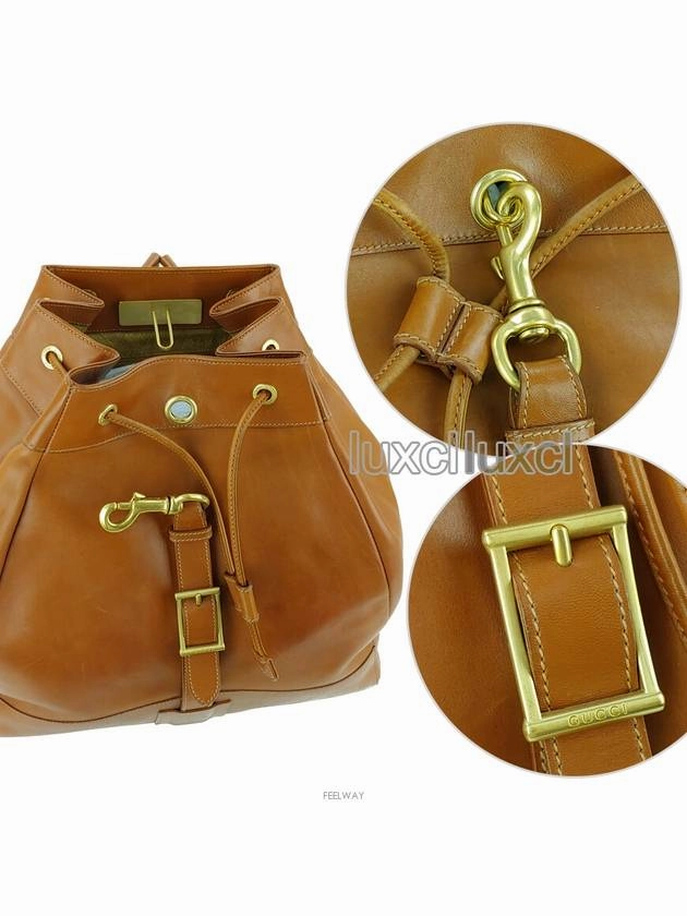 Horsebit Vintage Leather Backpack