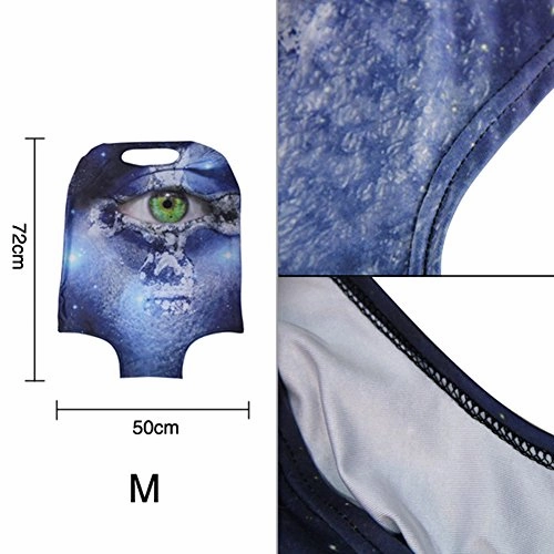 Hugs Idea Giraffe Pattern Stylish Durable Dustproof Travel Luggage Productive Cover With Zipper For