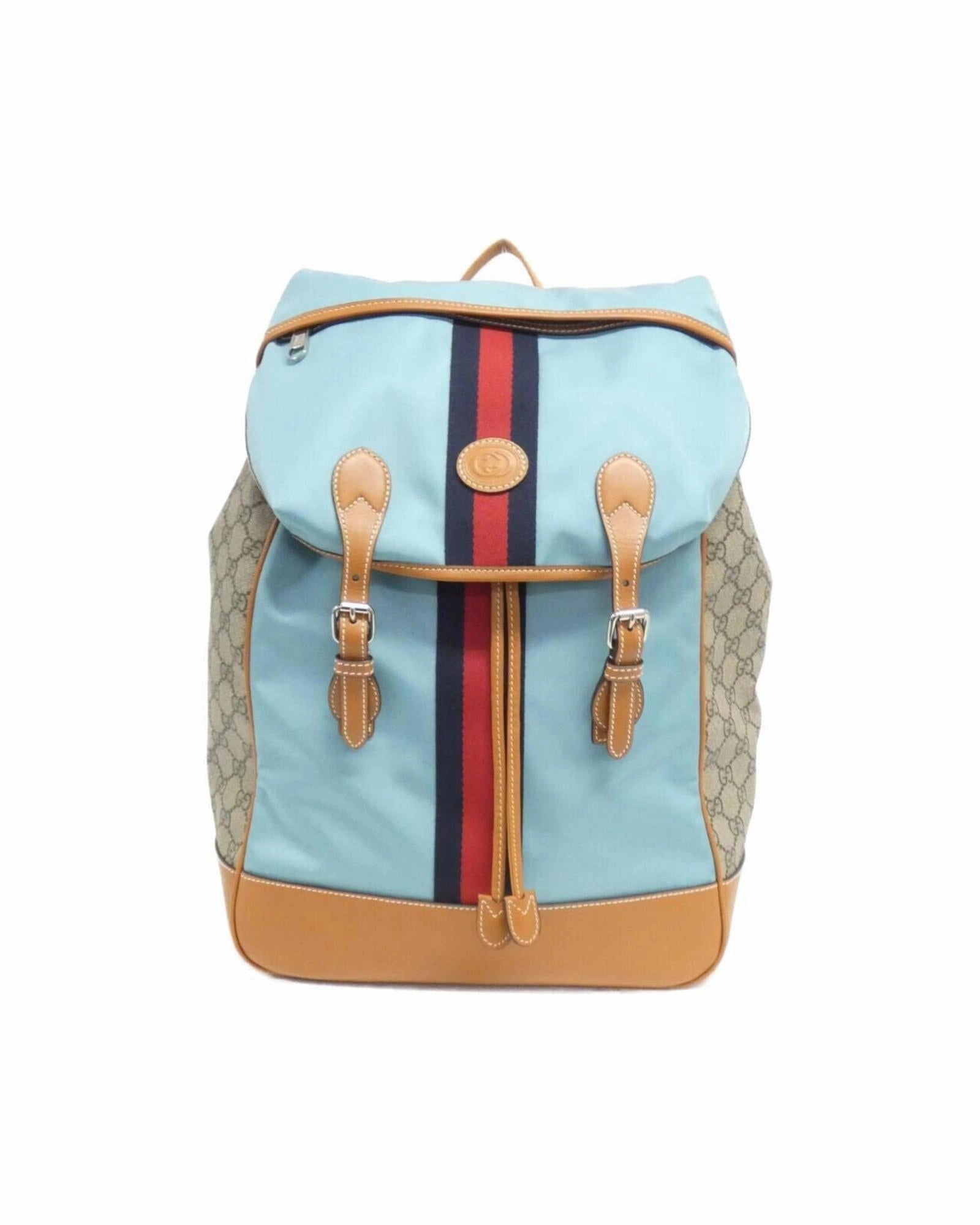 Interlocking Canvas Backpack with Dust Bag