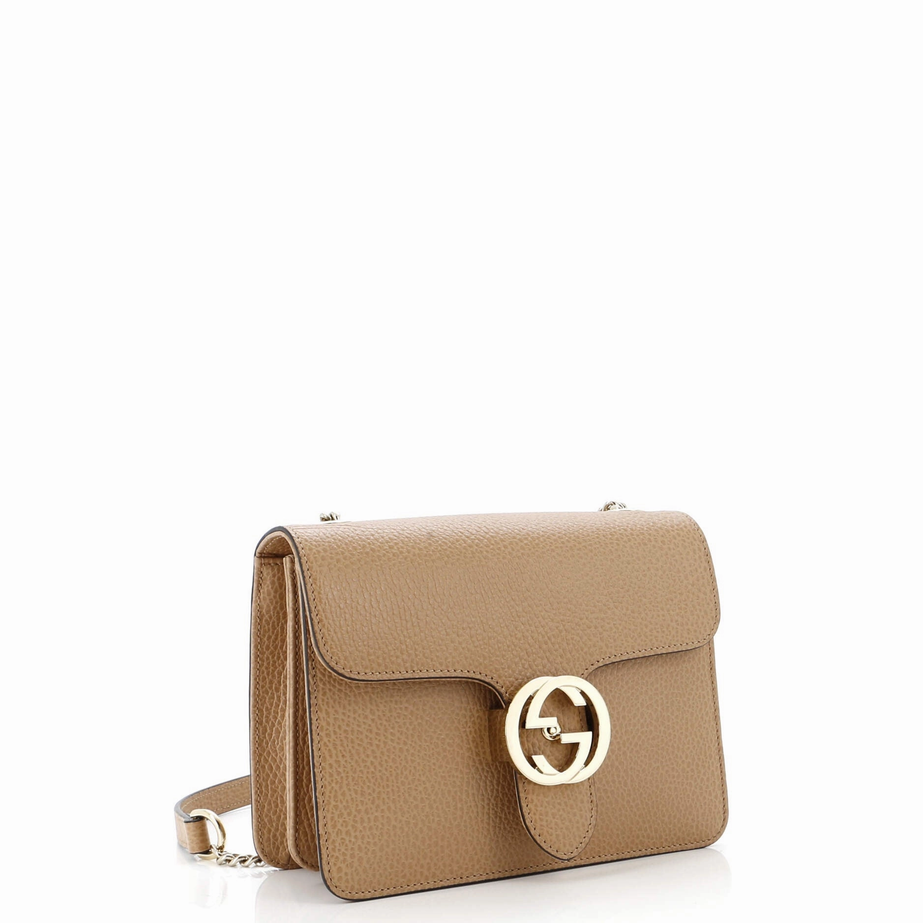 Interlocking Shoulder Bag Leather Small