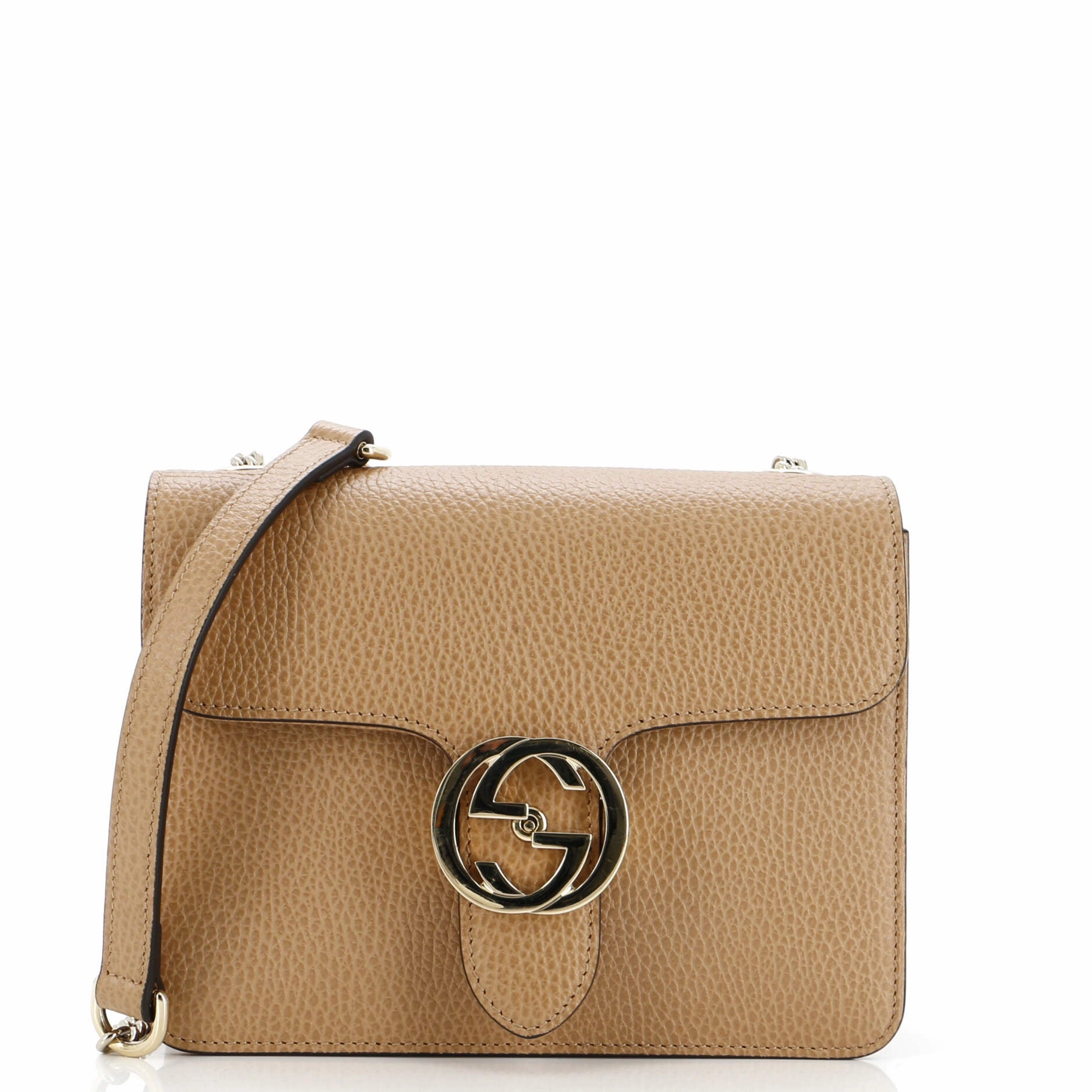 Interlocking Shoulder Bag Leather Small