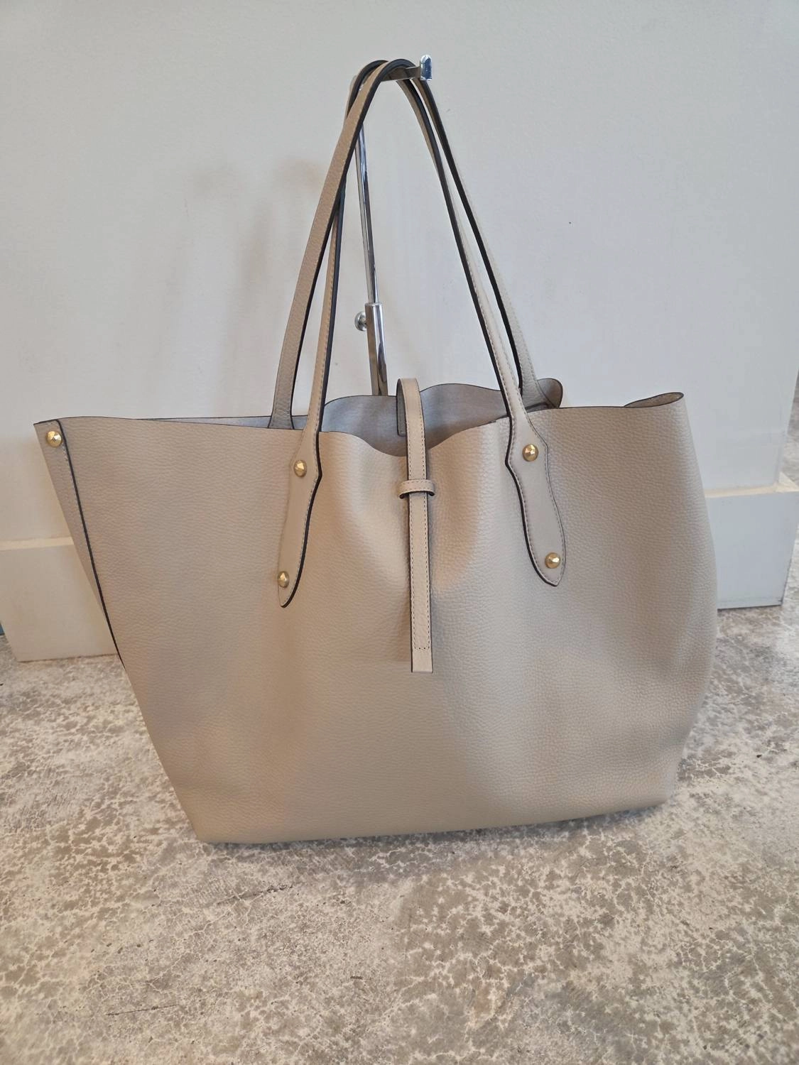 Isabella Tote Bag In Pebble
