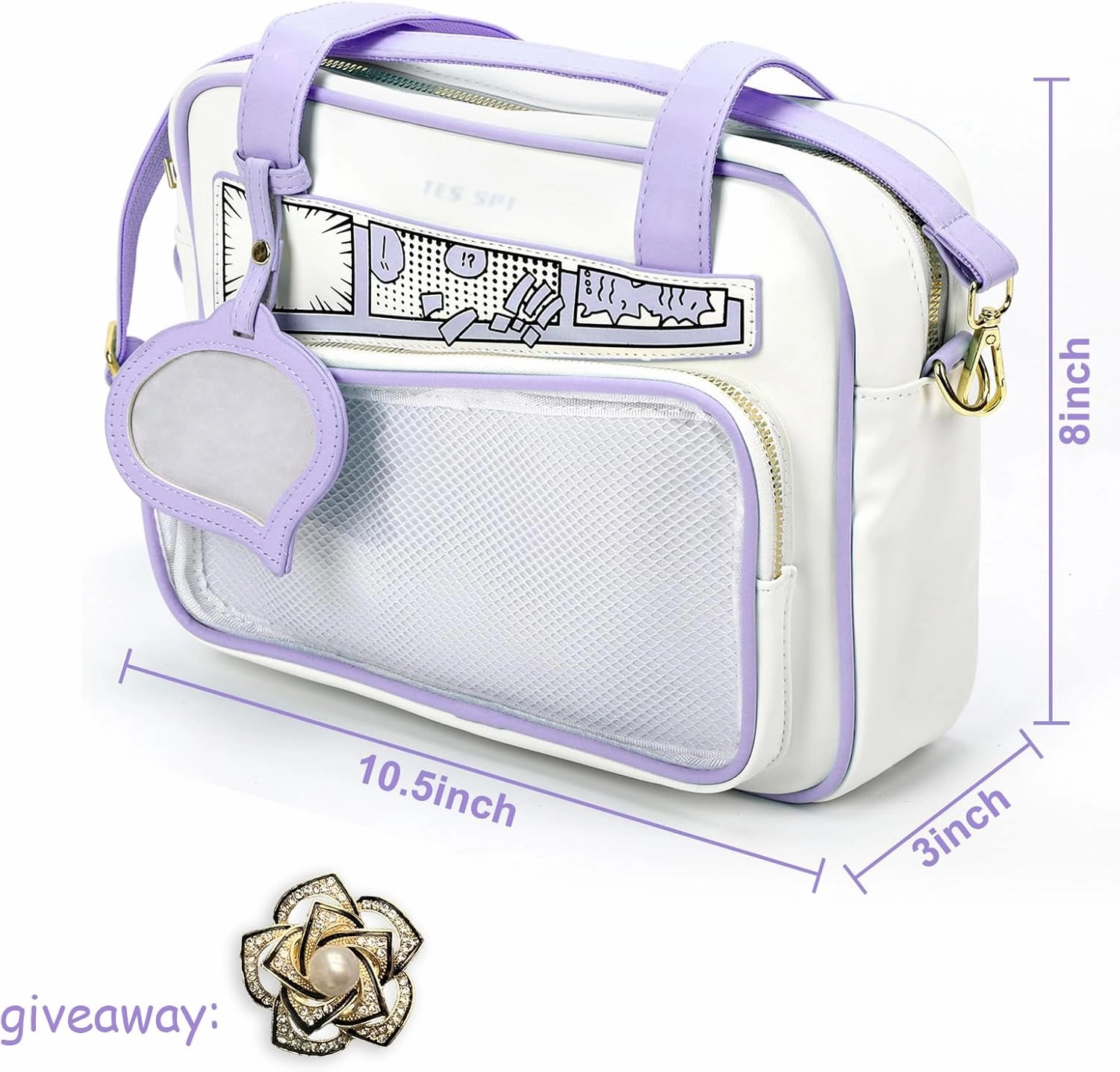 Ita Bag Crossbody Cute Small Pin Purse Kawaii Anime Messenger Bag for Women