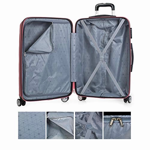 Itaca Elba Suitcase 66 centimeters 64 Red (Coral)